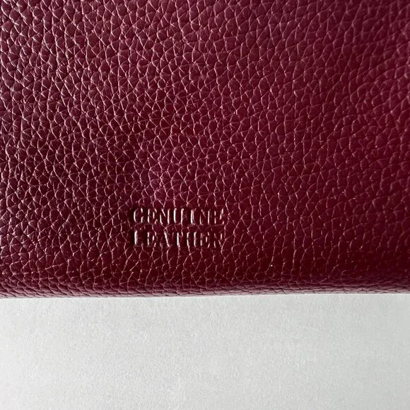 Giani Bernini Women's Wallet, Burgundy, Soft Leather, Pebble Texture, VGC! - Picture 3 of 12